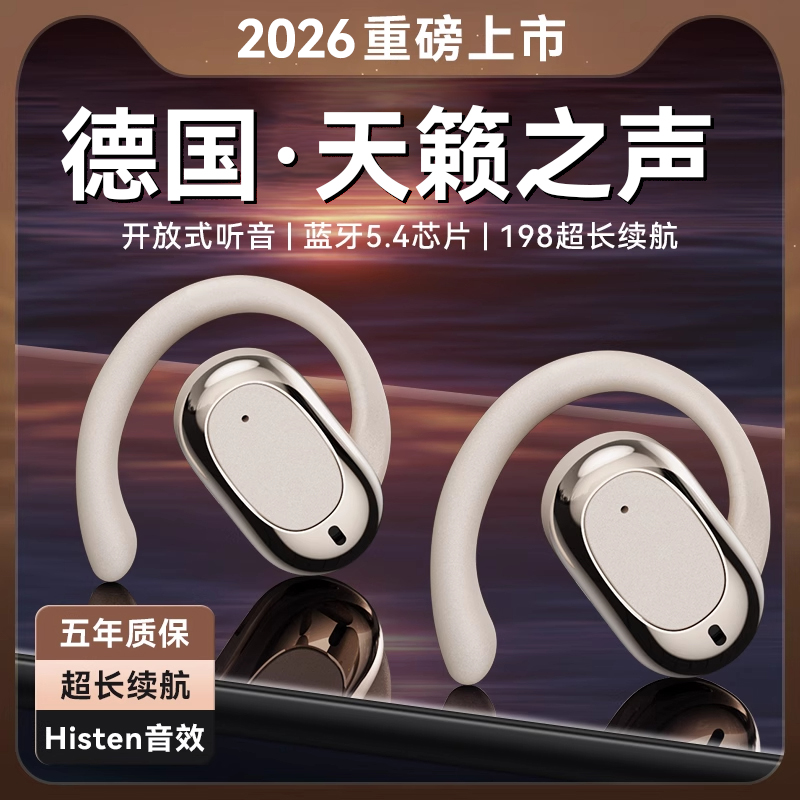 德国耳机蓝牙2026新款骨传导不入耳真无线挂耳式运动跑步超长续航