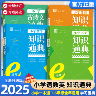 2025 通城学典小学知识通典通用版人教版语文数学英语小学生一二三四五六年级小升初资料包大集结基础知识大全语 专项思维训练全套