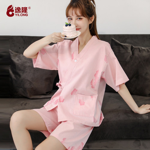 逸隆汗蒸服2025新款纯棉浴服睡衣