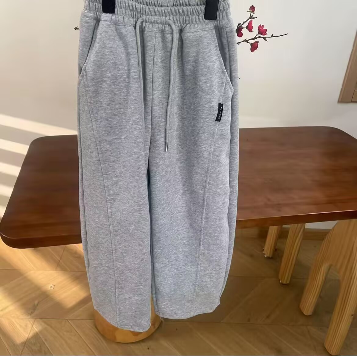 2025新款中大童运动裤韩版秋季长裤女童童装儿童裤子灰色