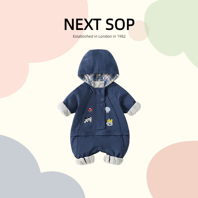 英国NEXTSOP潮流婴儿秋冬连体衣