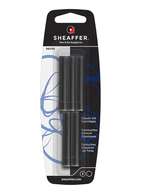 犀飞利sheaffer 墨水囊墨胆墨水囊墨胆补充液常规可替换钢笔5支装