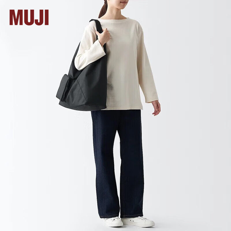无印良品MUJI 不易沾水 环保单肩包 手提包 三角包 腋下包 托特包