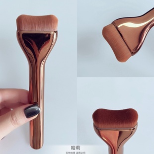 巨好用U形小枕头粉底刷不吃粉无痕化妆刷扁头粉底液刷修容刷