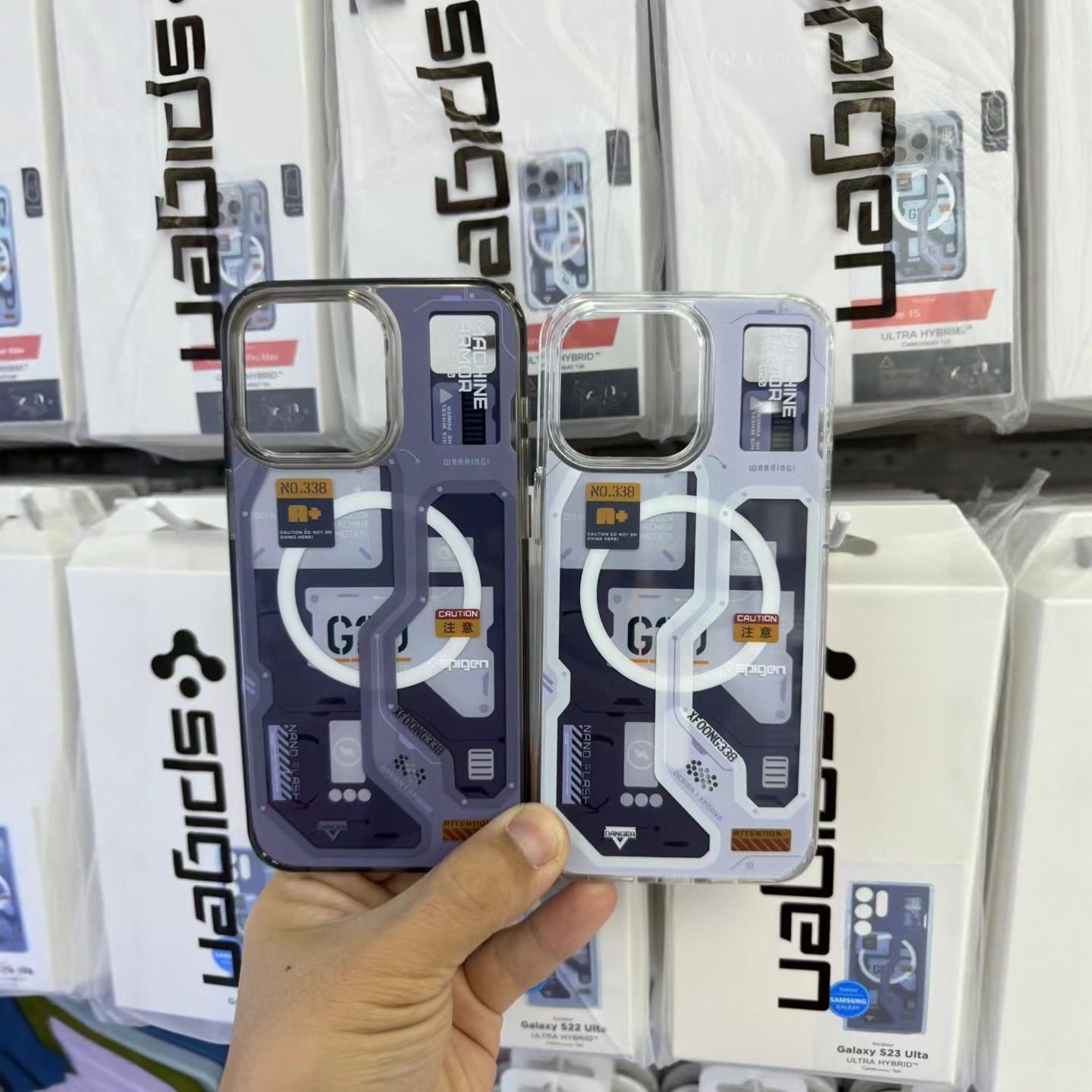 Spigen G20适用苹果iphone 15/14 pro新款科技手机壳磁吸充电12磨砂保护套透明硅胶13软壳防摔时尚壳潮流个性