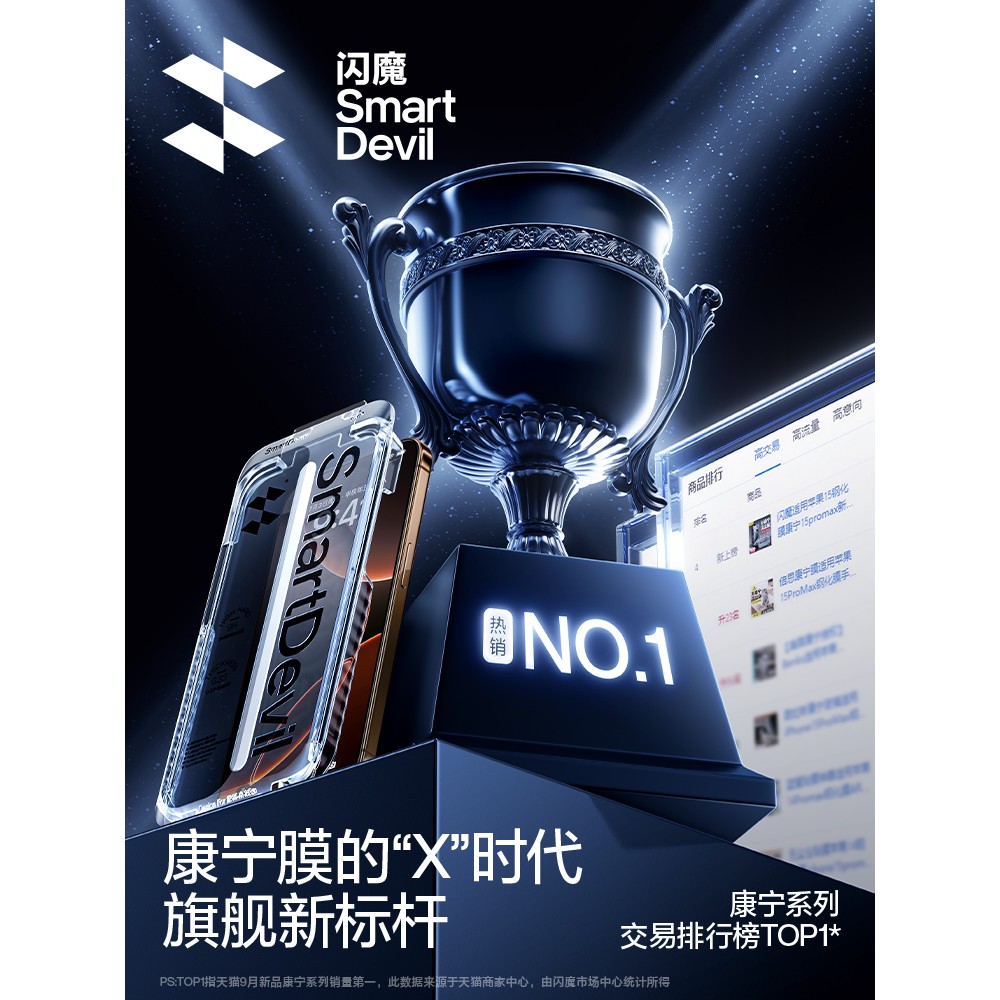 闪魔康宁AR抗反射膜适用苹果iPhone17promax钢化膜新款16pro手机贴膜15屏幕14pm增透13大猩猩ip覆盖plus保护2