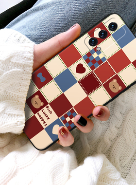 浮雕格子适用oppok9手机壳k9x新款poopk10小众男ooppk防摔0pp0k9pr0女k7x看oρpok〇ppok小众opook5G个性
