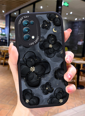 花朵小羊皮适用opporeno6手机壳opρoreno5pro新款0pporeno4opp0ren02女opreno3reon5k opop8poop7oppi6oppe