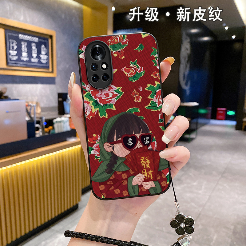 适用华为nova9pro手机壳2024皮纹nvoa8novα新款mova男noⅴa7se女novo65G noⅴα七hinova9潮nave5nva9nora