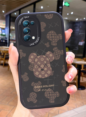 小熊小羊皮适用opporeno6手机壳opρoreno5pro新款0pporeno4opp0ren02女opreno3reon5k opop poop oppi oppe