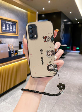 适用opporeno10手机壳6se新款opρorneo7新品opp0ren08女款2023爆款oρponeno5挂绳rone4opoor17pr潮牌rene