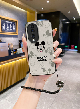 适用华荣耀90pro手机壳honor30s新款p90九零5G女60挂绳ryao80小众70pr0男mgaic4防摔h0n0r50se爆款migic3潮牌