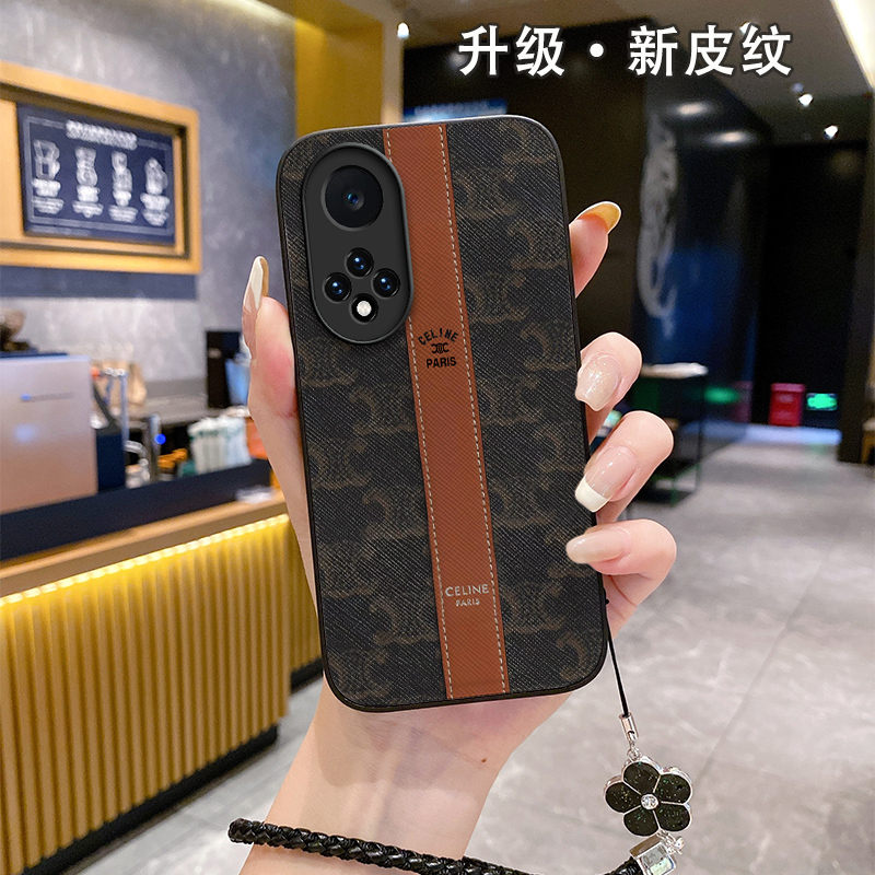 硅胶皮纹华为全包边小众