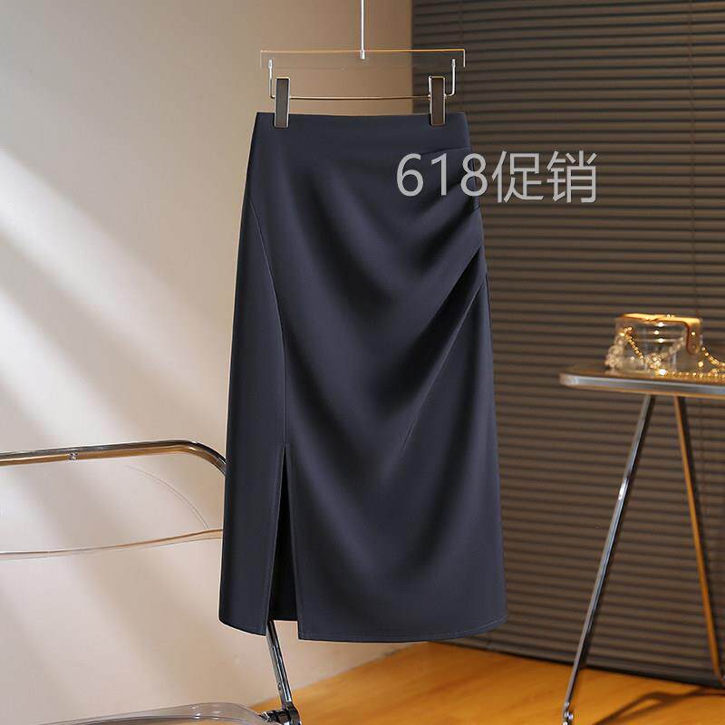 遮肉显瘦半身裙女2026夏季新款梨形身材春秋a字西装直筒包臀裙薄