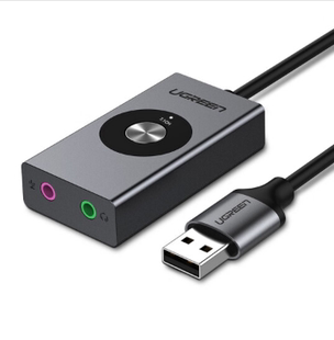 绿联CM190 USB外置声卡虚拟7.1声道接3.5mm耳机麦克风外接声卡