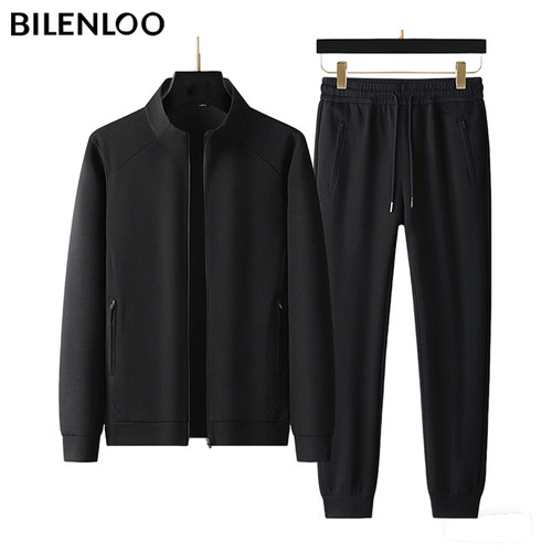 高端男士立领拉链外套运动套装