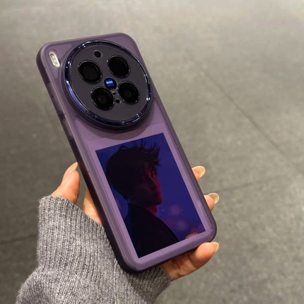 ins超火简约高级感暗紫色适用OPPOFindX9Ultra手机壳X8s+自带镜头膜X7软硅胶X6全包防摔Reno15/14超薄13/1211