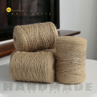 配件 饰包装 DIY手工材料圣诞节日礼物盒包装 辅料麻绳复古森林系装