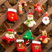 圣诞节元 素小挂件挂饰圣诞树装 饰品玩偶苹果袋雪人老人礼品耶诞节