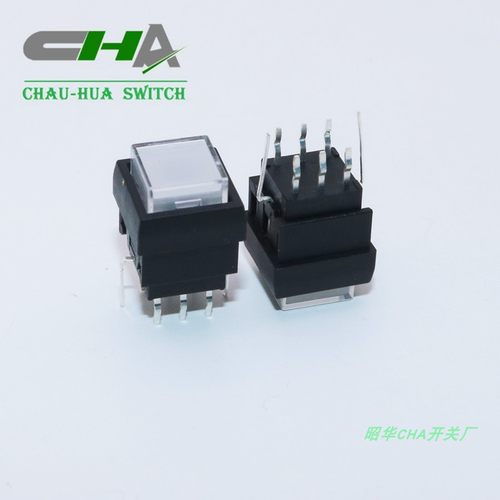 自锁带LED灯轻触开关6脚发光昭华