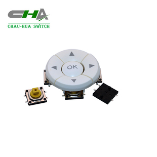 B3F 防尘防水 12X12X7.3按键加帽 A14五向按键 4055 五向开关