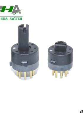 昭华MRT小型旋钮波段开关2 3 4 5 6 7 8档 多档旋转开关 无off档