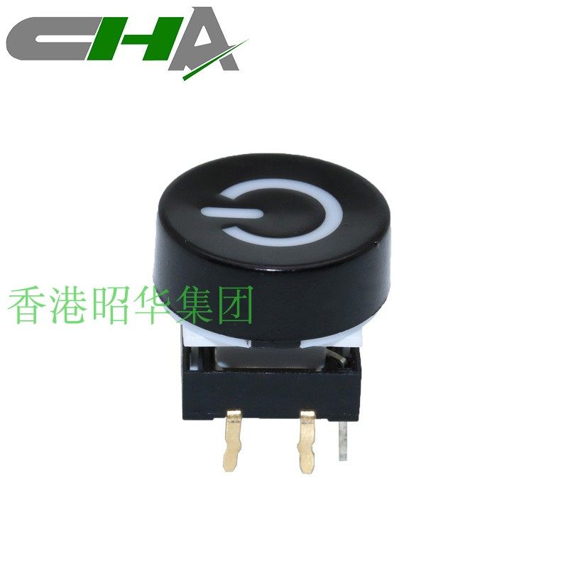 圆形发光轻触开关 直径16mm 22mm水晶帽盖可发光 灯色 字符可定制