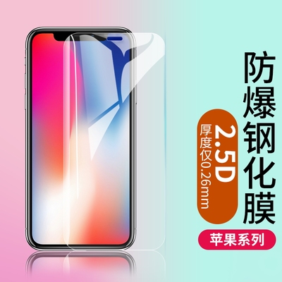 苹果手机高清防爆钢化膜