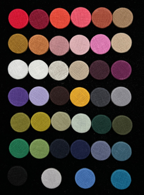 平面扣亚麻布包钮扣高档苎麻衬衫裙子袖扣黑色白色手工装饰扣