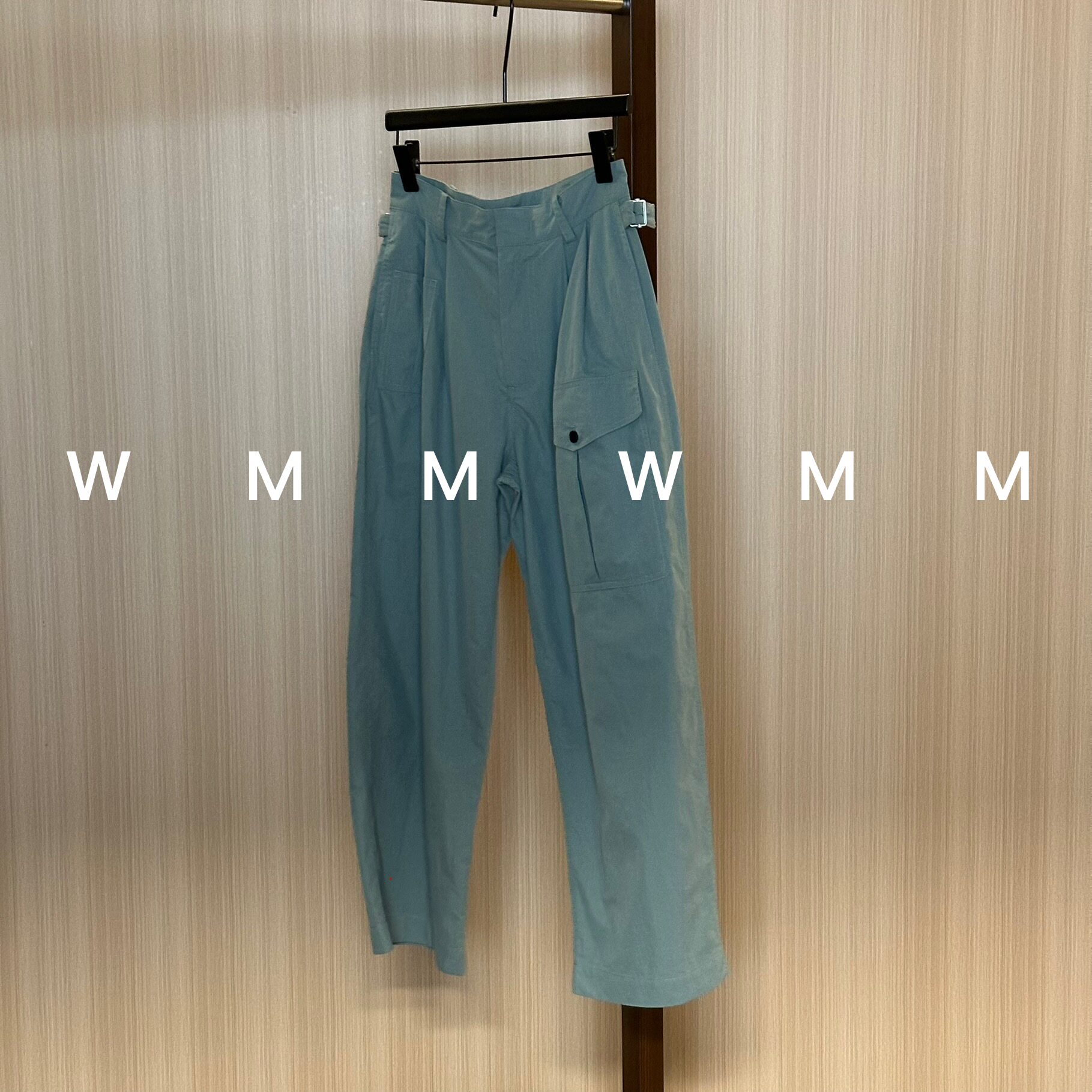 WMM尾鼠草绿阔腿工装裤女新款休闲百搭韩时尚舒适显瘦长裤多口袋