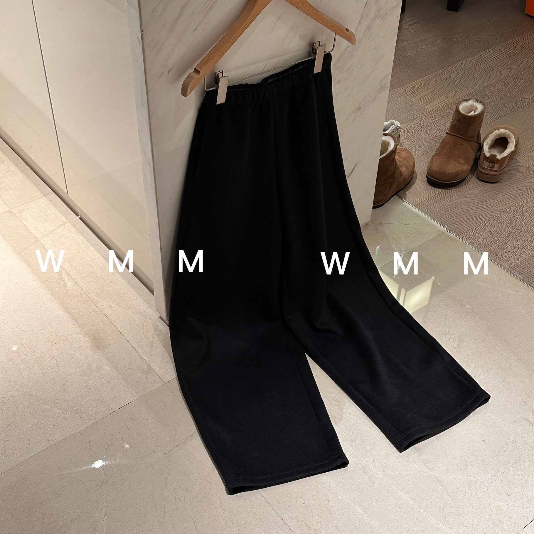 WMM九分香蕉阔腿裤女秋冬新款高腰垂感设计休闲百搭弯刀裤显瘦韩