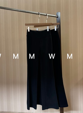 WMM露露长腿微喇显瘦黑色休闲裤女新款休闲百搭时尚舒适简约韩