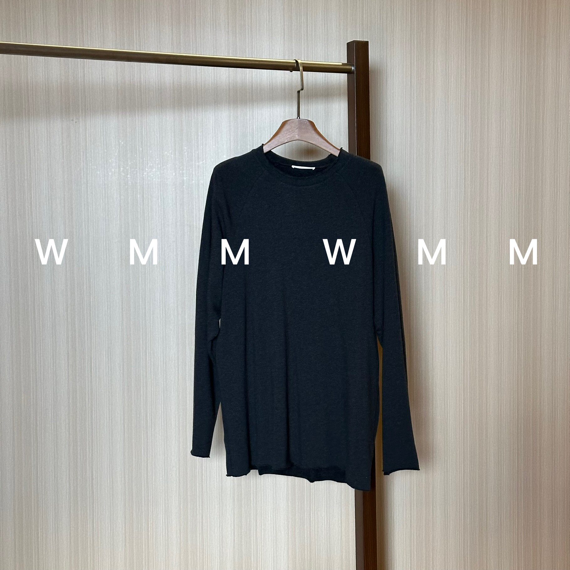 WMM纯黑灰色圆领长袖裤子套装女新款时尚百搭休闲风舒适简约气质