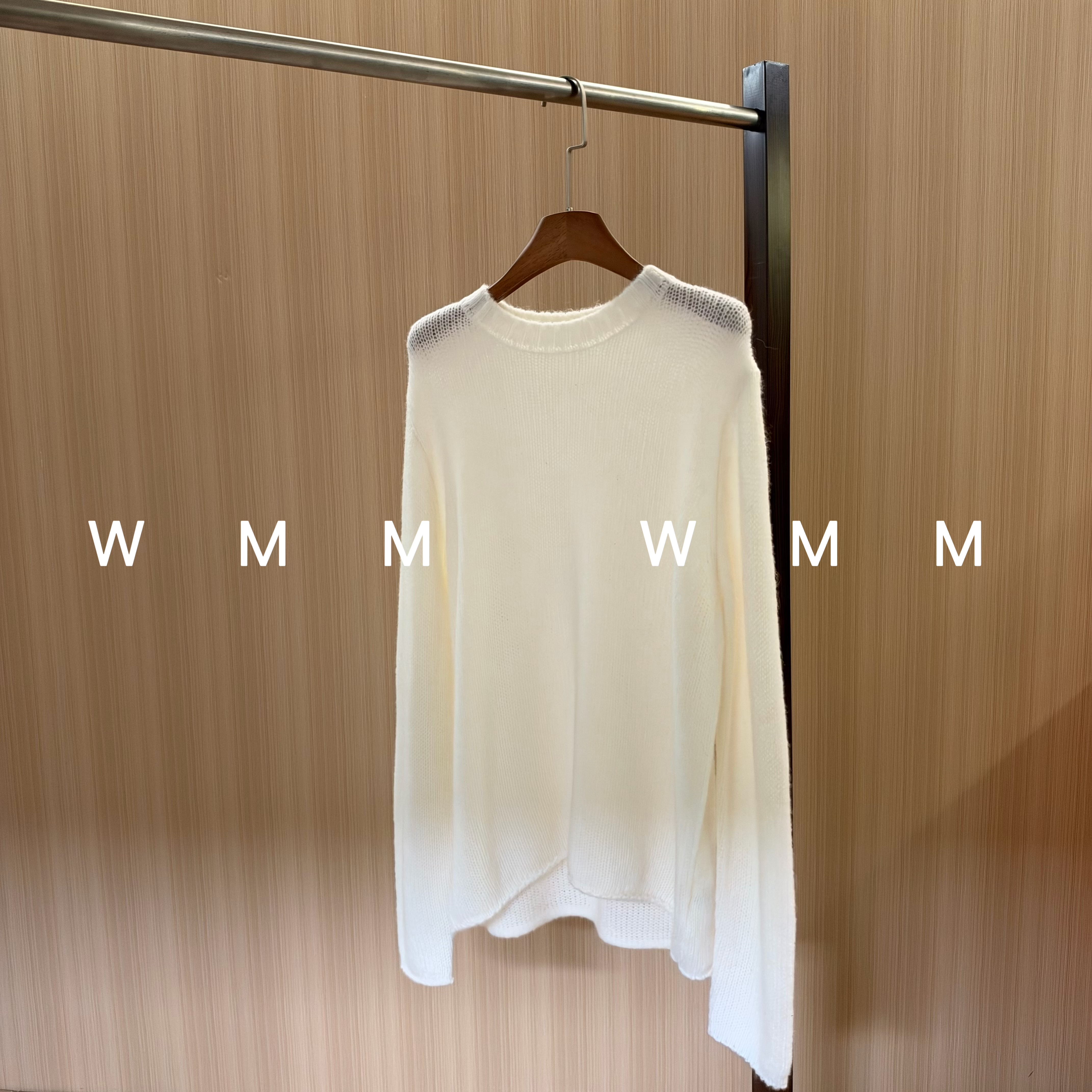 WMM白白羊绒羊毛桑蚕丝针织衫女新款休闲百搭时尚简约韩气质舒适
