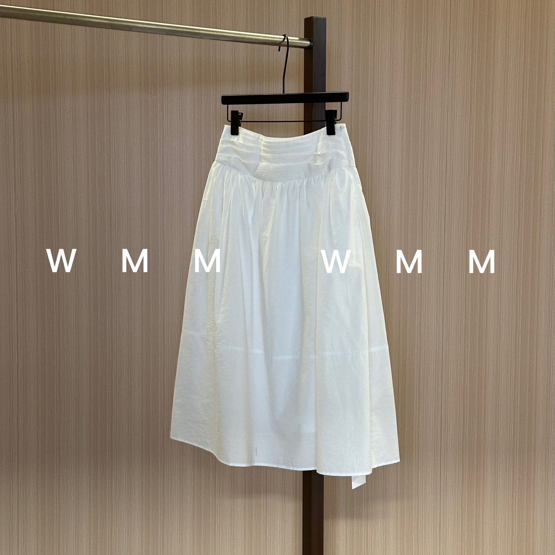 WMM白色高腰A字百搭显瘦风琴百褶半身裙女春夏新款显瘦通勤高级韩