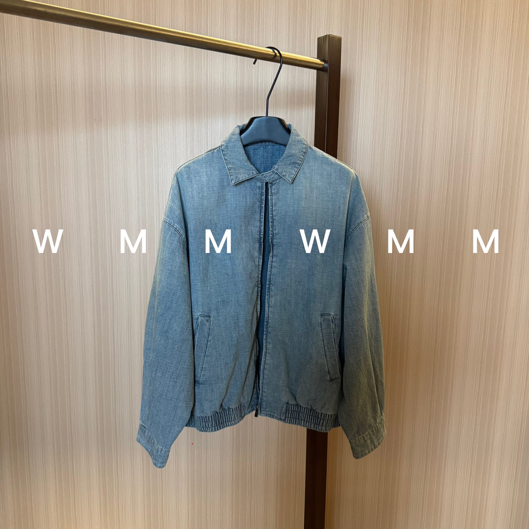 WMM翻领浅蓝水洗牛仔夹克外套女新款休闲百搭时尚舒适简约上衣