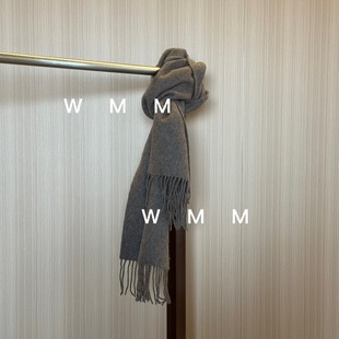 WMM自然驼色流苏围巾围脖披肩两用女士秋冬服饰配件百搭时尚宝卷