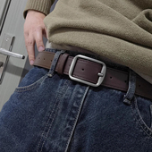 腰带ins年轻人休闲百搭裤 复古针扣皮带女韩版 潮流学生牛仔裤 带男