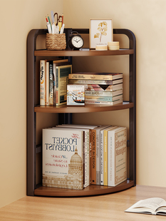 桌面转角置物架迷你三角柜收纳架小型桌上书架书桌写字台靠墙角落