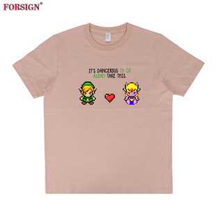 塞尔达传说The Legend of Zelda Take This像素游戏男女短袖T恤