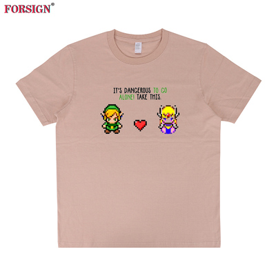 塞尔达传说像素游戏男女短袖t恤