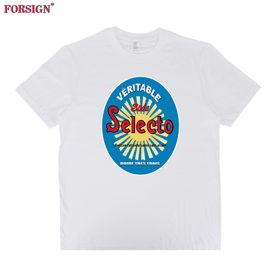 Novelty Selecto Algeria标志Boire Tres Frais法语短袖T恤男女