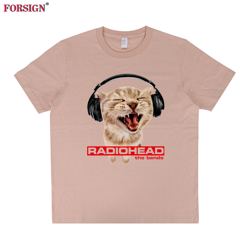 Radiohead电台司令The Bends Orange Cat短袖T恤男女搞笑恶搞