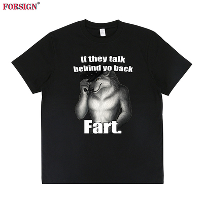 If they talk behind yo back fart wolf狼人趣味英文短袖T恤男女