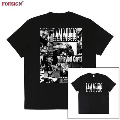 Playboi carti poster music嘻哈hip hop街头饶舌短袖T恤男女