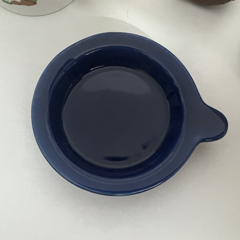创意卡通早餐杯陶瓷水杯盖子调味小蝶子木盖宽口大容量杯盖