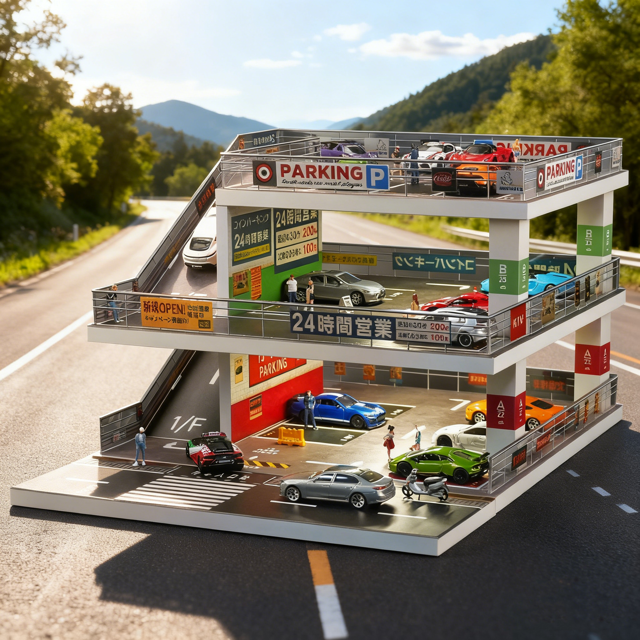 【大容量收纳】车模收纳展示场景