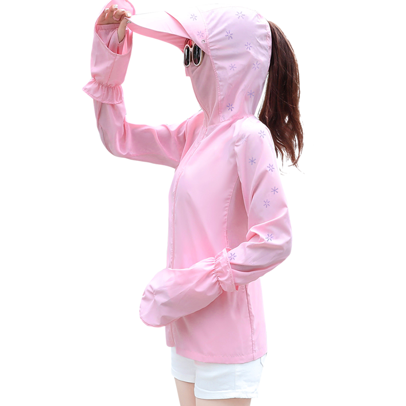 防晒衣女短款2021夏季新款仙女防晒服衫百搭长袖开骑车网红薄外套