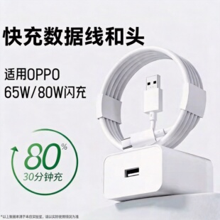 适用Typec快充数据线和头适用OPPO充电线超级reno5闪充65W安卓r15口reno专用6tpc8pro手机速冲80w原装tpyec7