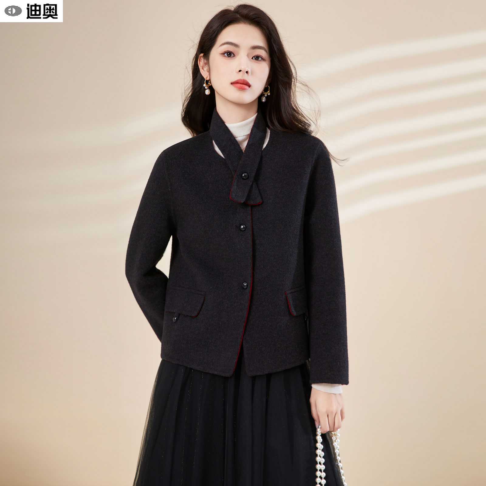 迪奥双面呢羊毛大衣25春秋季新款